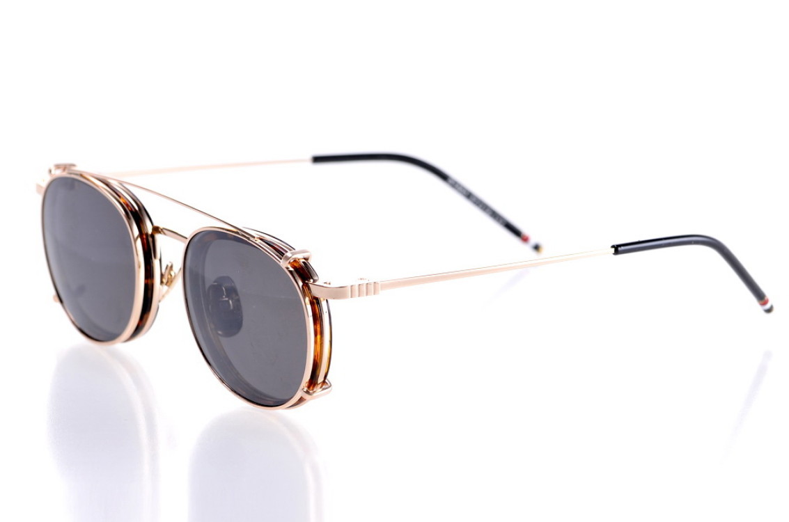 

Женские солнцезащитные очки GlasseS с поляризацией, цвет линзы чёрный, цвет оправы золотой