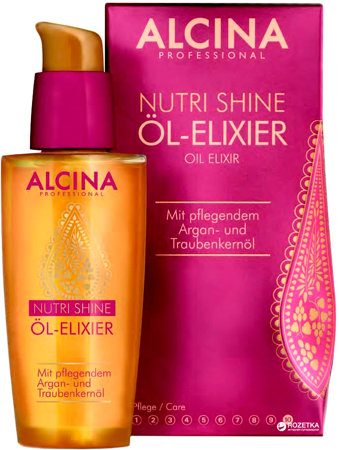 Акція на Масло-эликсир для волос Alcina Нутри Шайн 50 мл (4008666107879) від Rozetka UA
