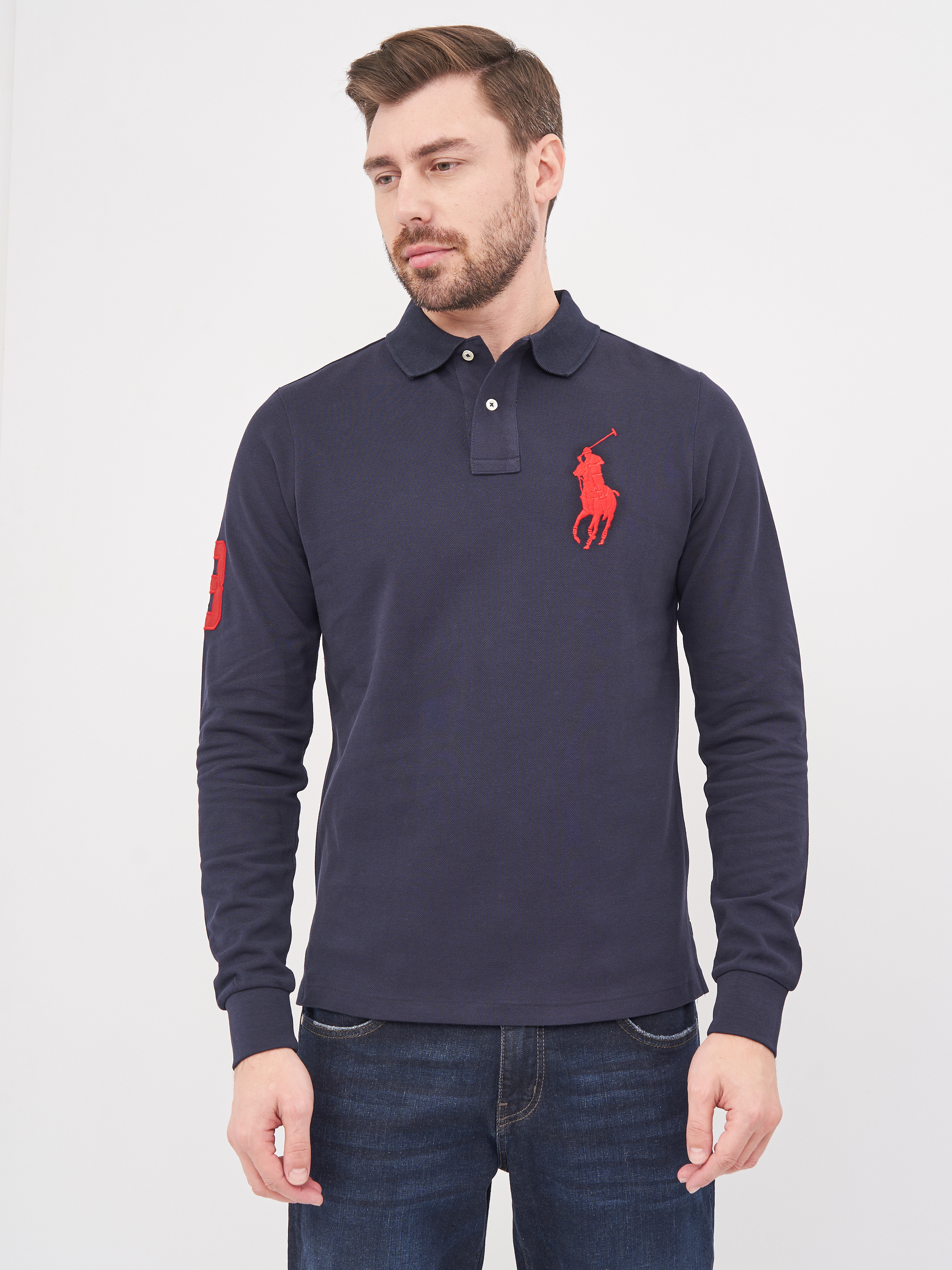 

Поло Polo Ralph Lauren 9784.4 S (44) Темно-синее с красным
