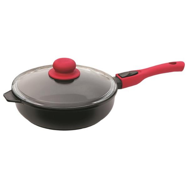 

Сковорода БИОЛ Titanal 24см с крышкой, съемная ручка SoftTouch