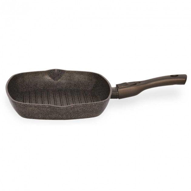 

Сковорода-гриль БИОЛ Granite Brown 28*28см без крышки, съемная ручка SoftTouch