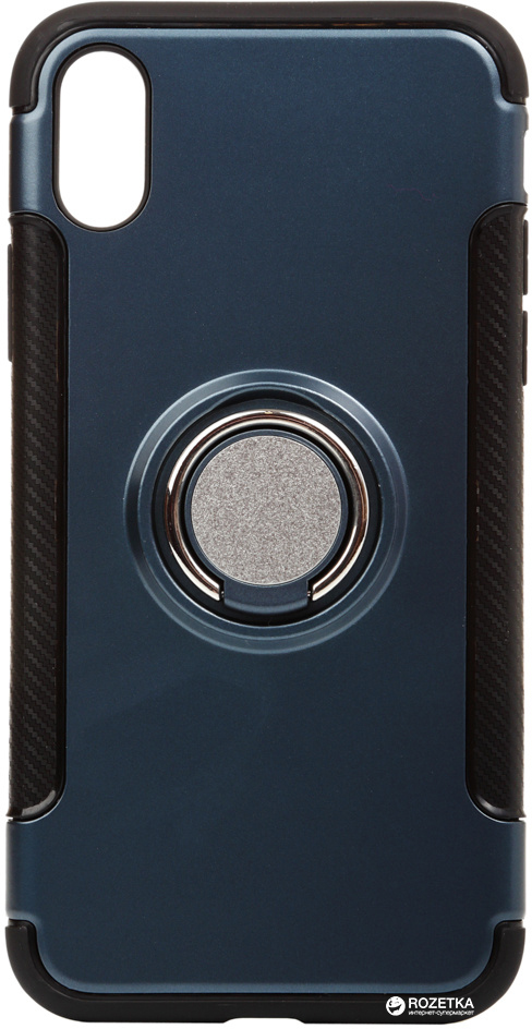 

Панель BeCover Magnetic Ring Stand для Apple iPhone X/Xs Blue