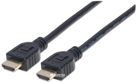 

Кабель Manhattan HDMI M - M V1.4 CL3 4K 3 м Black