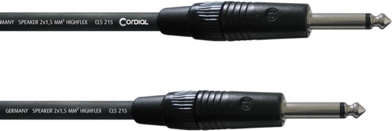 

Акустический кабель Cordial Neutrik 2 x plug 6.3 мм Mono 5 м Black (CPL 5 PP)
