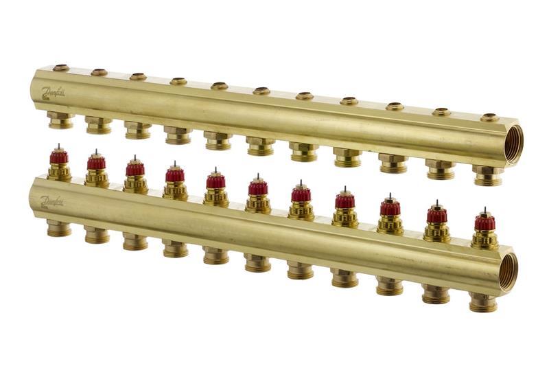 

Коллектор Danfoss FHF 11+11 без ротаметров, латунь (JN63088U0511)