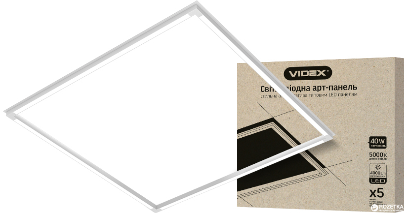 

Панель VIDEX ART 40W 5000K 220V (VL-PA405W)
