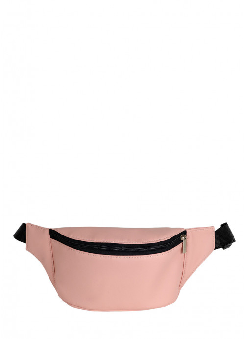 

Сумка женская на пояс (бананка) Sambag 22х12х4 см Пудровый