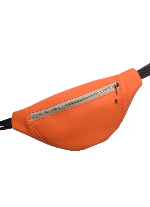 

Сумка женская на пояс (бананка) Sambag 33х14 см Оранжевый
