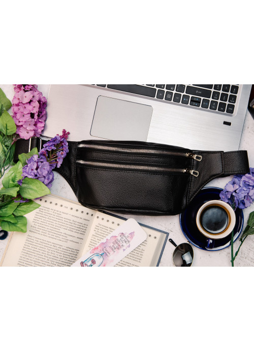 

Сумка мужская на пояс (бананка) Sambag 30,5х14 см Черный