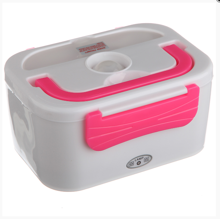 

Автомобильный ланч бокс с подогревом Lanch Box (3066YY/ 12v) розовый NEW DESIGN