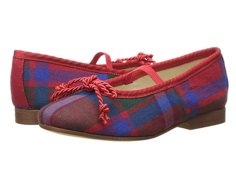 

Туфли Oscar de la Renta Childrenswear Plaid Wool Sabrinas Shoes 24 Красные