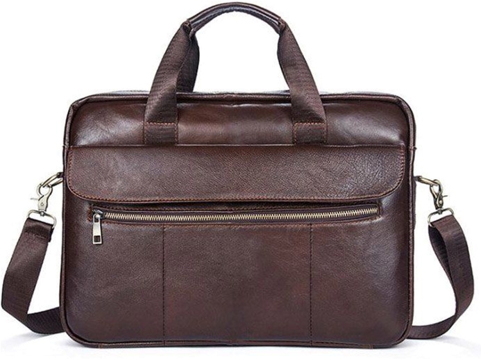 Акція на Чоловіча шкіряна сумка-портфель Vintage leather-14751 Коричнева від Rozetka