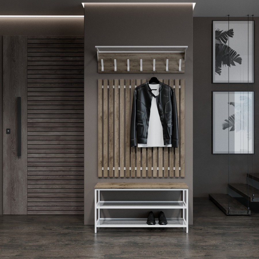 

Прихожая Fenster Эмбер 4 990 Белая ДСП аликанте