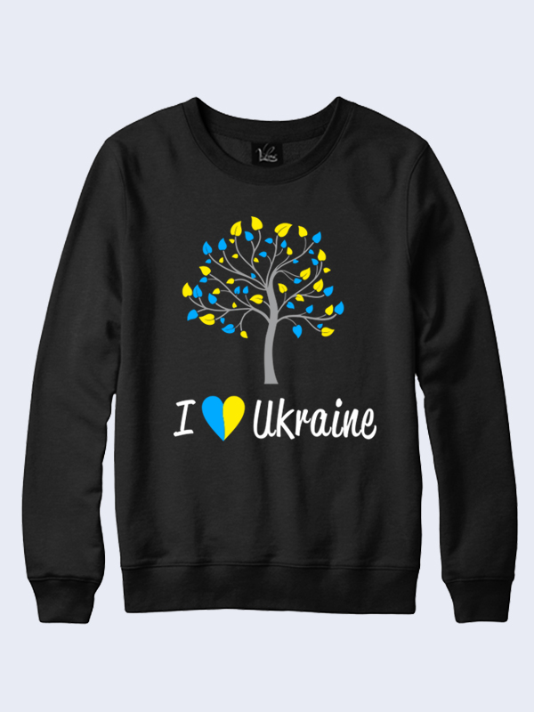 

Женский свитшот Я люблю Украину Vilno XS (42) 000035610