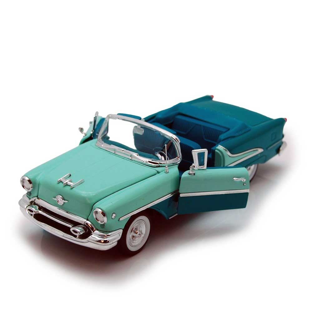 

Машинка инерционная металл 1:24 OLDS MOBILE 22432W WELLY голубой