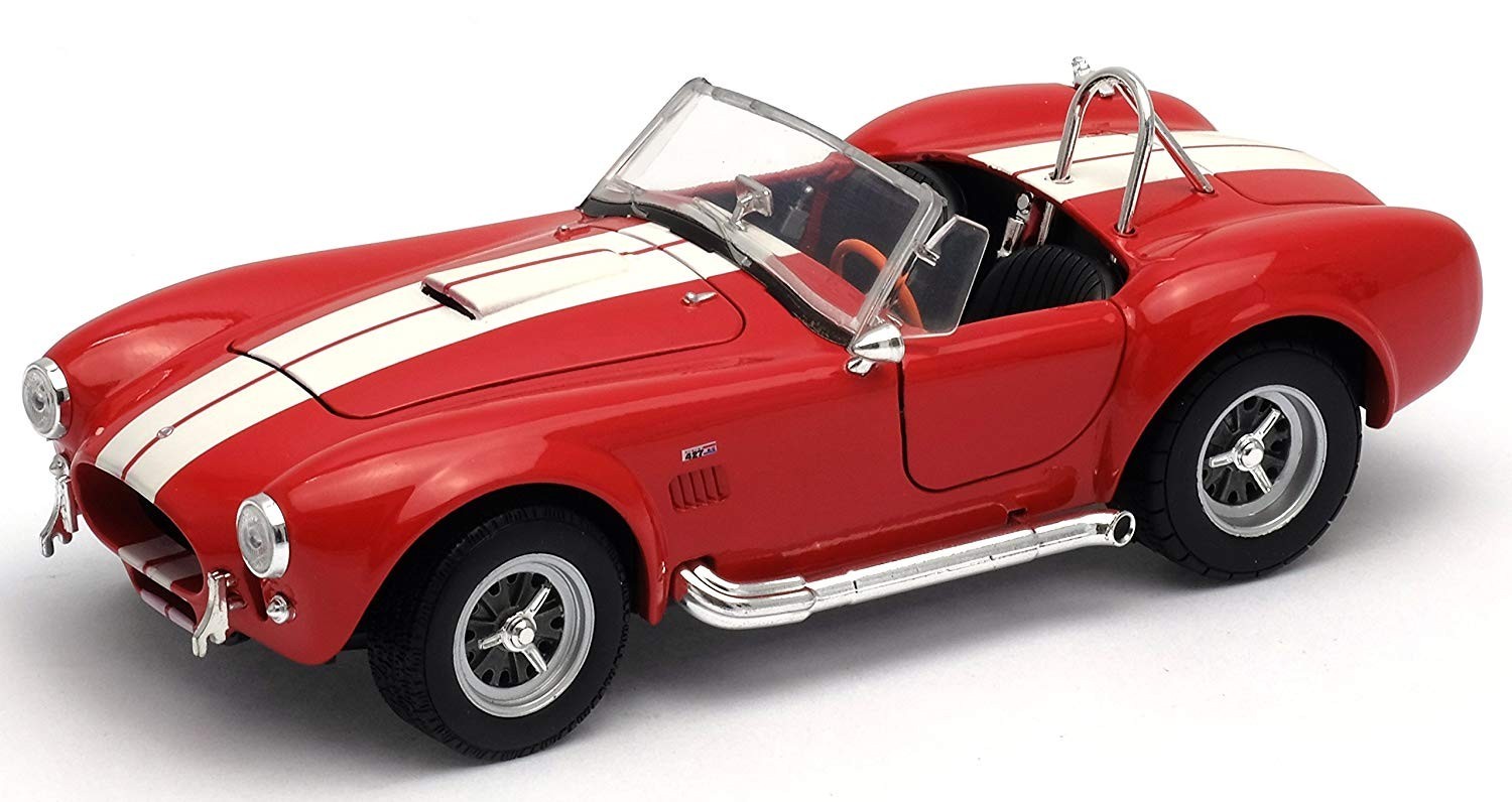 

Машинка инерционная металл 1:24 SHELBY COBRA 427 SC 1965 24002W WELLY красный