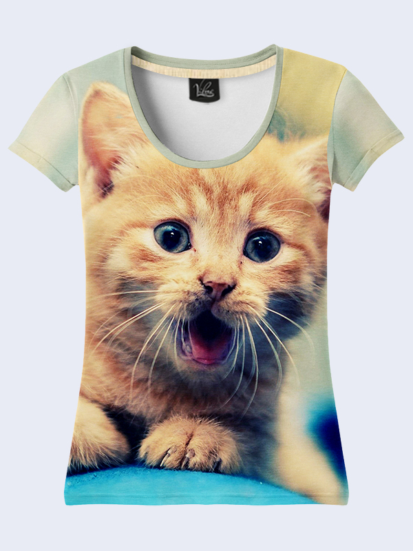 

Футболка Зевающий котенок (2162) Vilno L (48) 000037259