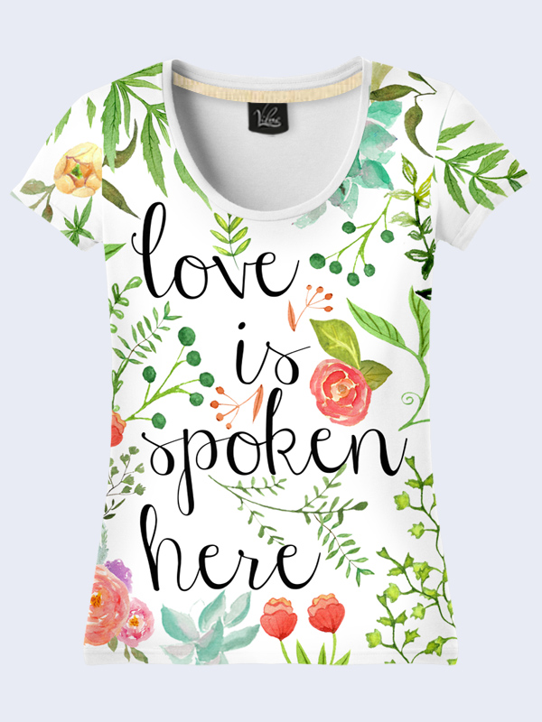 

Футболка Love is spoken here (2109) Vilno L (48) 000036504