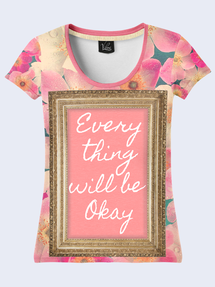

Футболка Everything will be okay (2077) Vilno L (48) 000036389