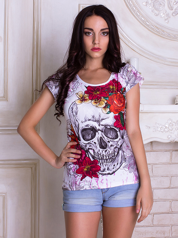 

Футболка Skull flowers (2013) Vilno M (46) 000035122