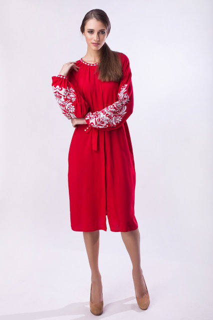 

Вишиванки narodniy-butik Дерево Життя SHK 42 червоний 1520.1