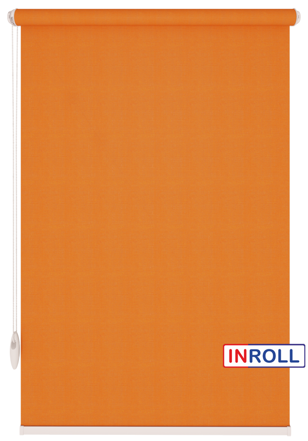 

Ролета тканевая INROLL Есо-Mini 100х185 см Camila Морковный A618
