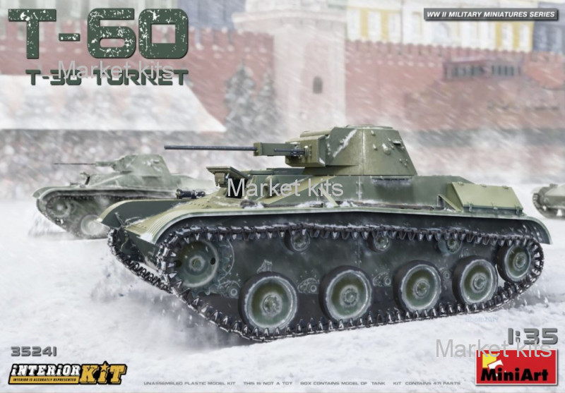 

Легкий танк Т-60 (башня Т-30) с интерьером 1:35 MINIART (MA35241)