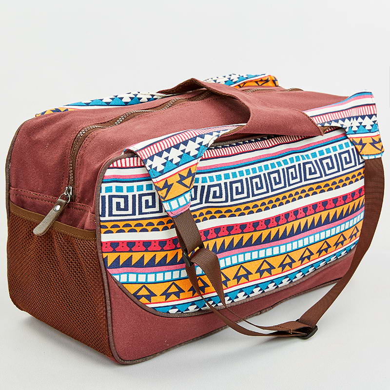 

Сумка для фитнеса и йоги Yoga bag KINDFOLK FI-8366-1 (размер 19смх50х33см, полиэстер, хлопок, оранжевый-голубой)