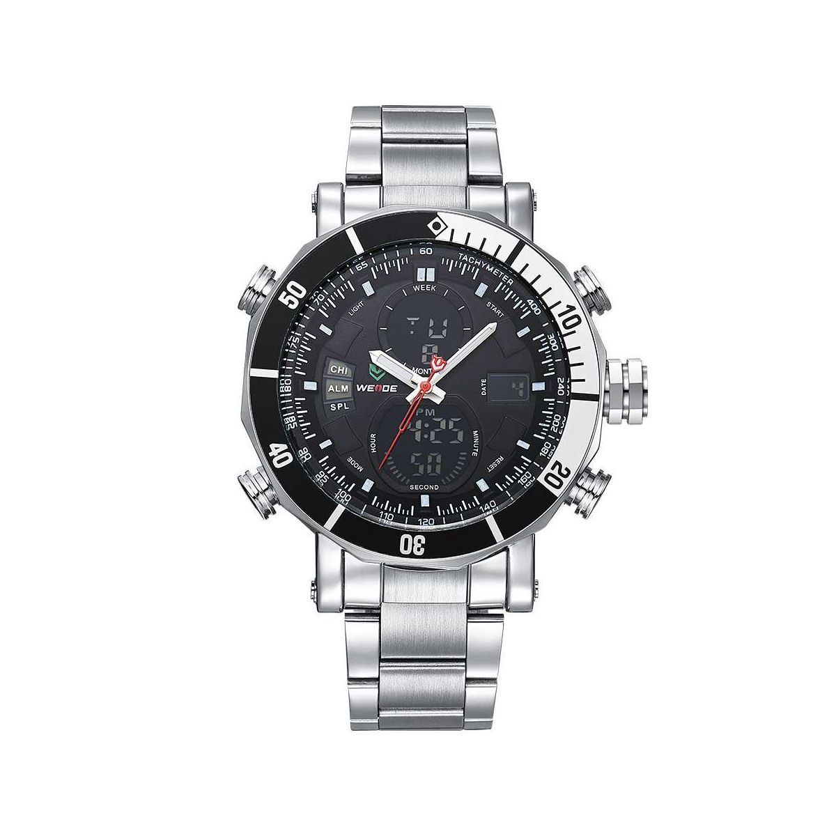 

Часы Weide Black WH5203-1C SS (WH5203-1C)