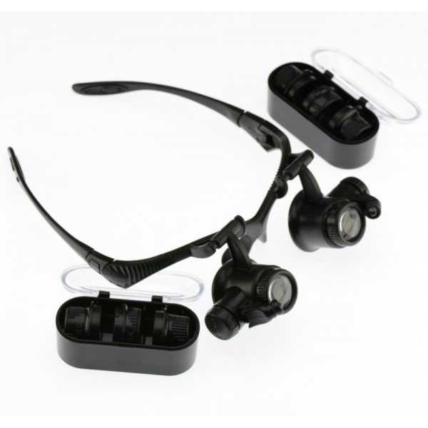 

Очки бинокулярные Zhongdi №9892GJ c Led подсветкой (х10; x15; x20; x25)