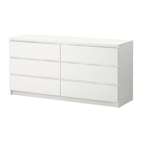 

Комод IKEA MALM на 6 выдвижных ящиков 502.145.55