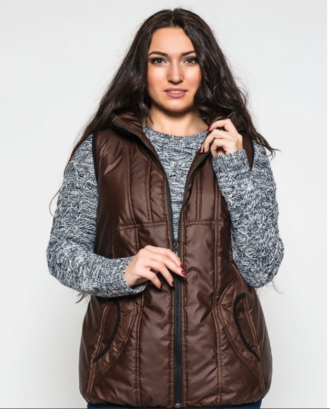 

Женский теплый жилет MODA 0012/9 5XL (58) Шоколадный ( 0012/9 D )