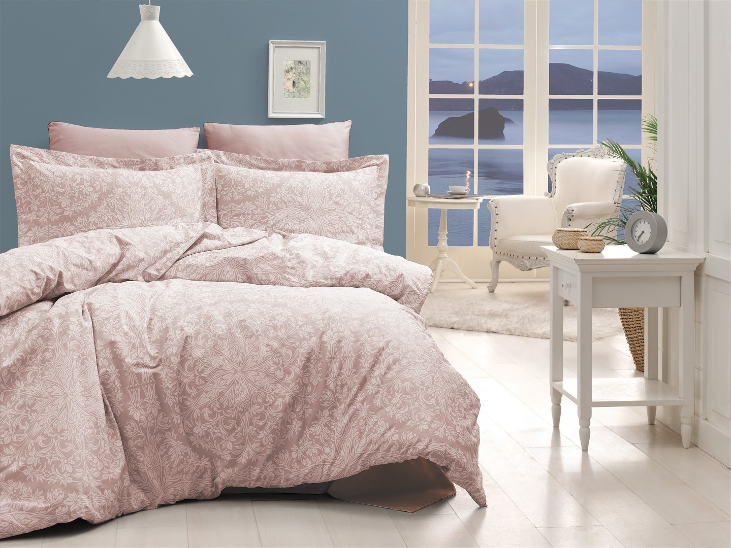 

Комплект постельного белья First Choice Сатин 200х220 "Vanessa Pudra"