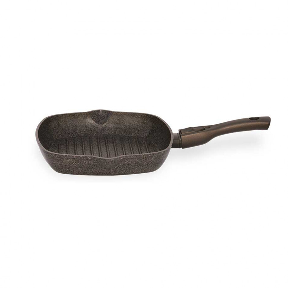 

Сковорода-гриль со съемной ручкой Биол Granite Brown (26 см)