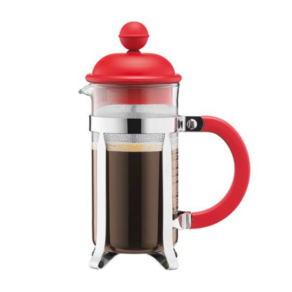 

Кофейник френч-пресс Bodum Caffettiera 0.35 л (красный)