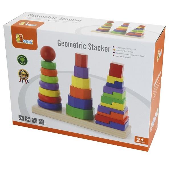 

Пирамидка Viga Toys 28х20,7х9 см Разноцветный 000029958