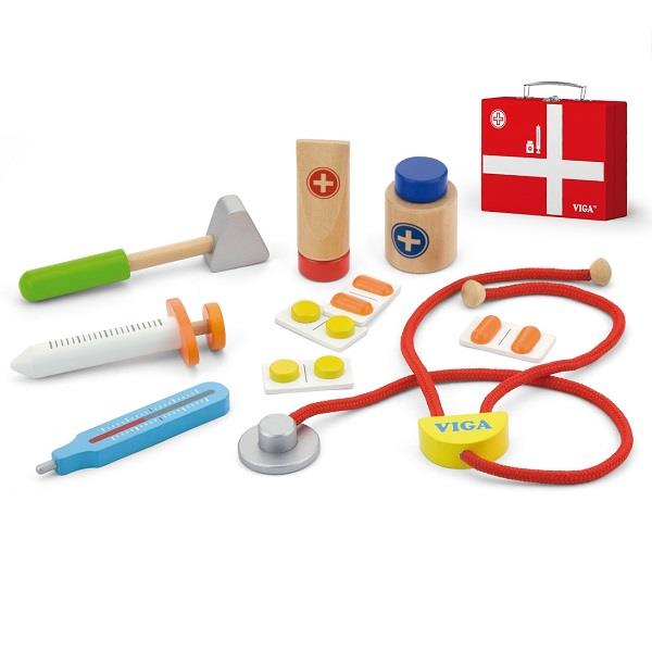 

Игрушка Чемоданчик доктора Viga Toys 21х16х5,7 см Разноцветный 000029959