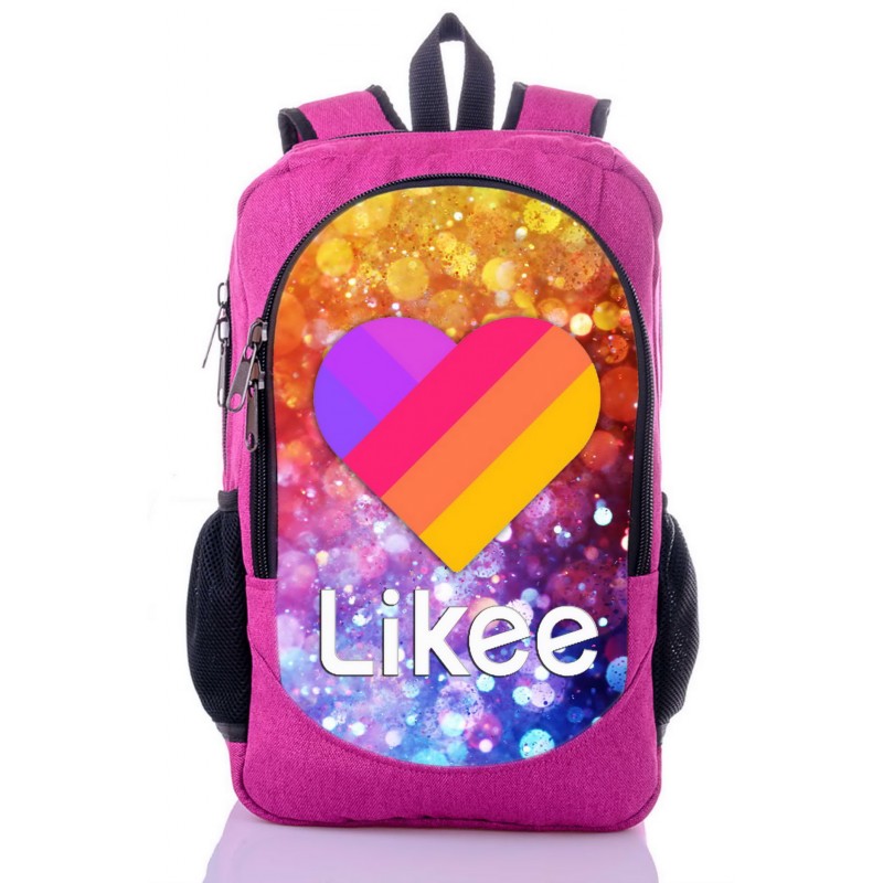 

Рюкзак с принтом Лайки Likee розовый (like - 022)