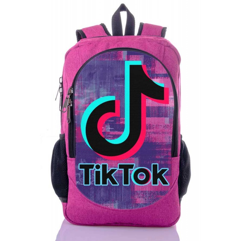 

Рюкзак с принтом Тик Ток Tik Tok розовый (tik - 025)