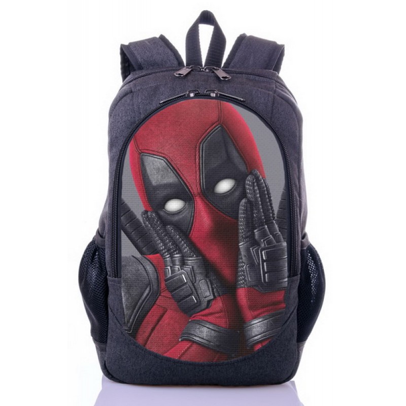 

Рюкзак с принтом Дэдпул Deadpool серый (dp - 021)
