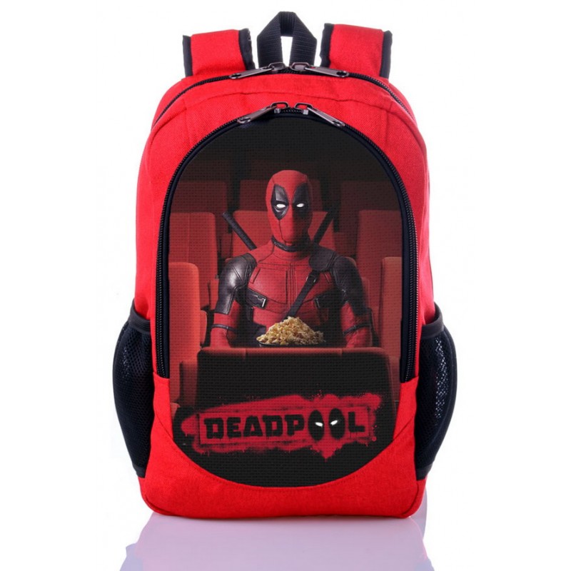 

Рюкзак с принтом Дэдпул Deadpool красный (dp - 009)
