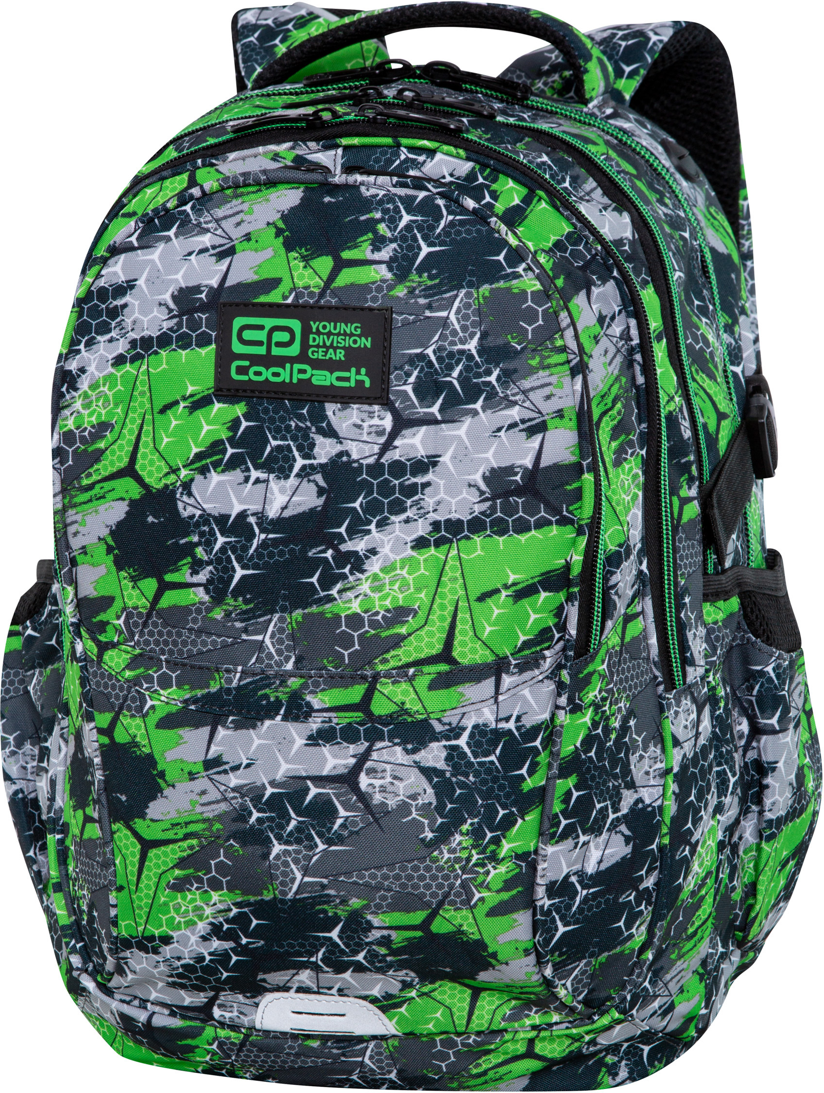 

Рюкзак школьный CoolPack Factor Triogreen унисекс 46x32x17 см 29 л (C02171)