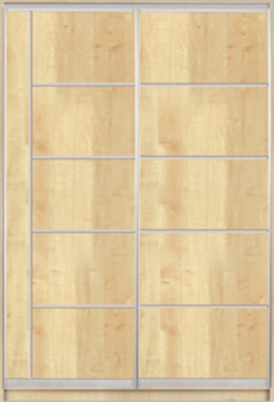 

Шкаф купе Luxe Studio Стандарт-1 ДСП-6 1300x2100x600 двухдверный