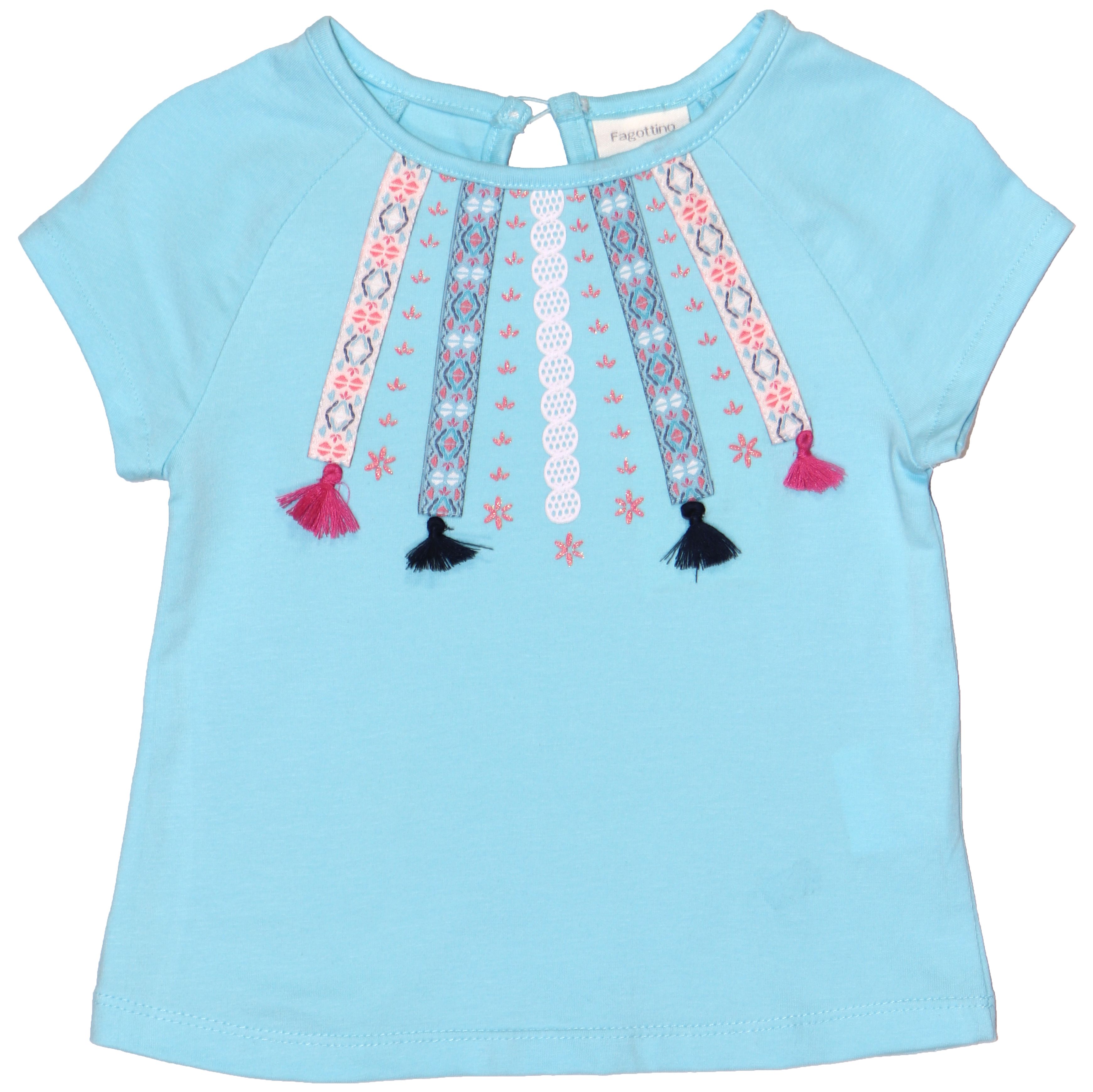 

Футболка OVS kids с аппликацией 72 см голубая 837894