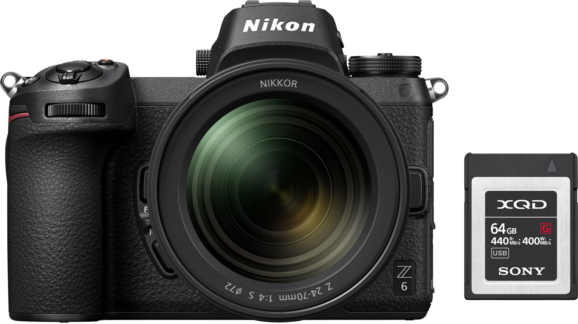 Фотоаппарат Nikon Z6 + 24-70 f/4 S Kit + 64GB XQD Официальная гарантия ...