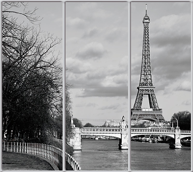 

Шкаф купе Luxe Studio Стандарт-1 Фотопечать Архитектура-73 2200x2000x450 трехдверный