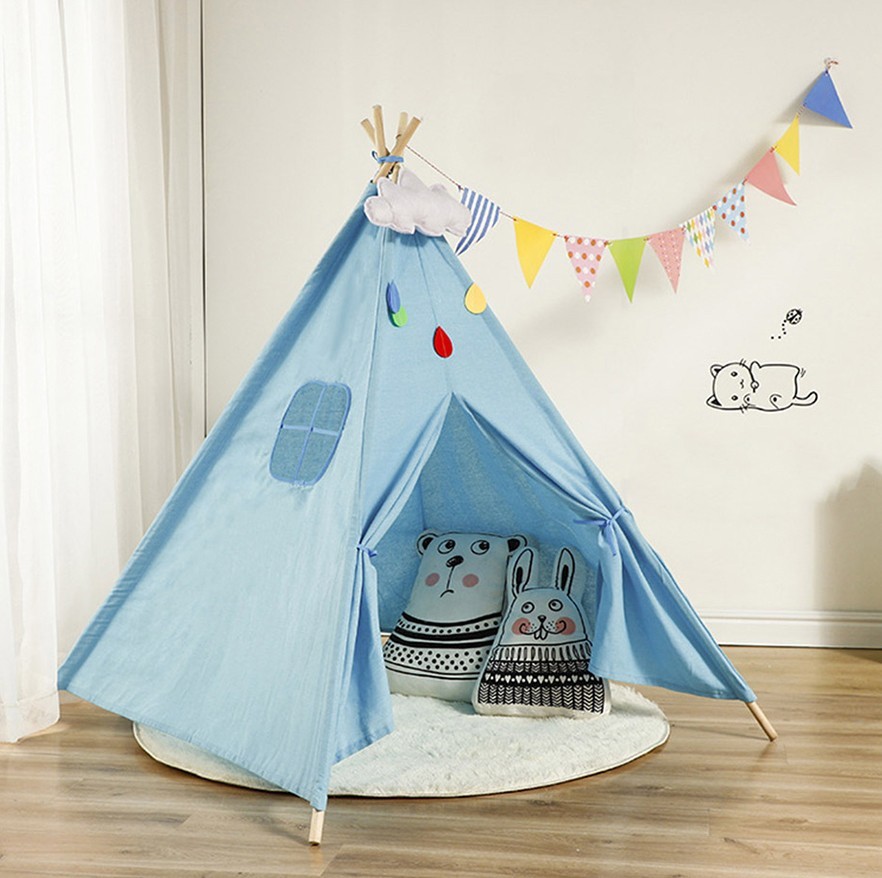 

Детская палатка Tipi Вигвам (Голубой)