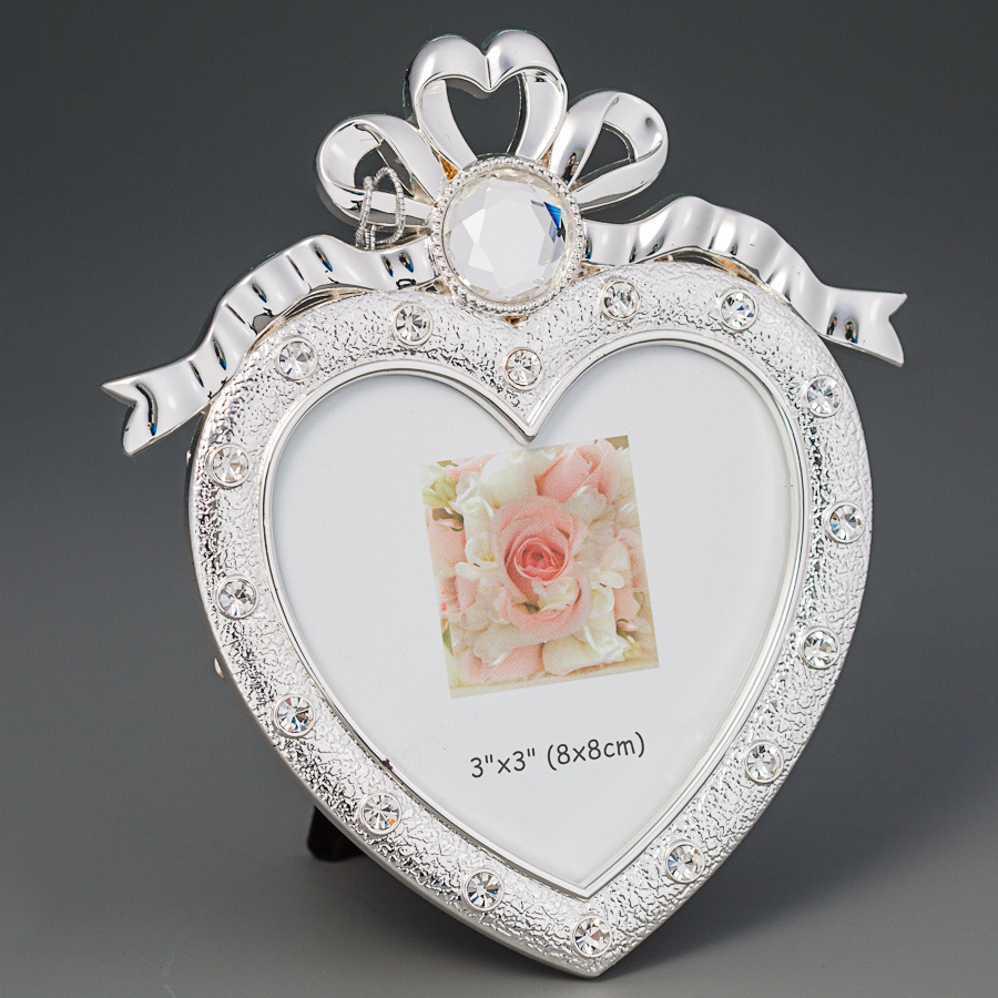 

Фоторамка «Сердечко с бантиком» 11*12 см Angel Gifts 16164-BR-1396