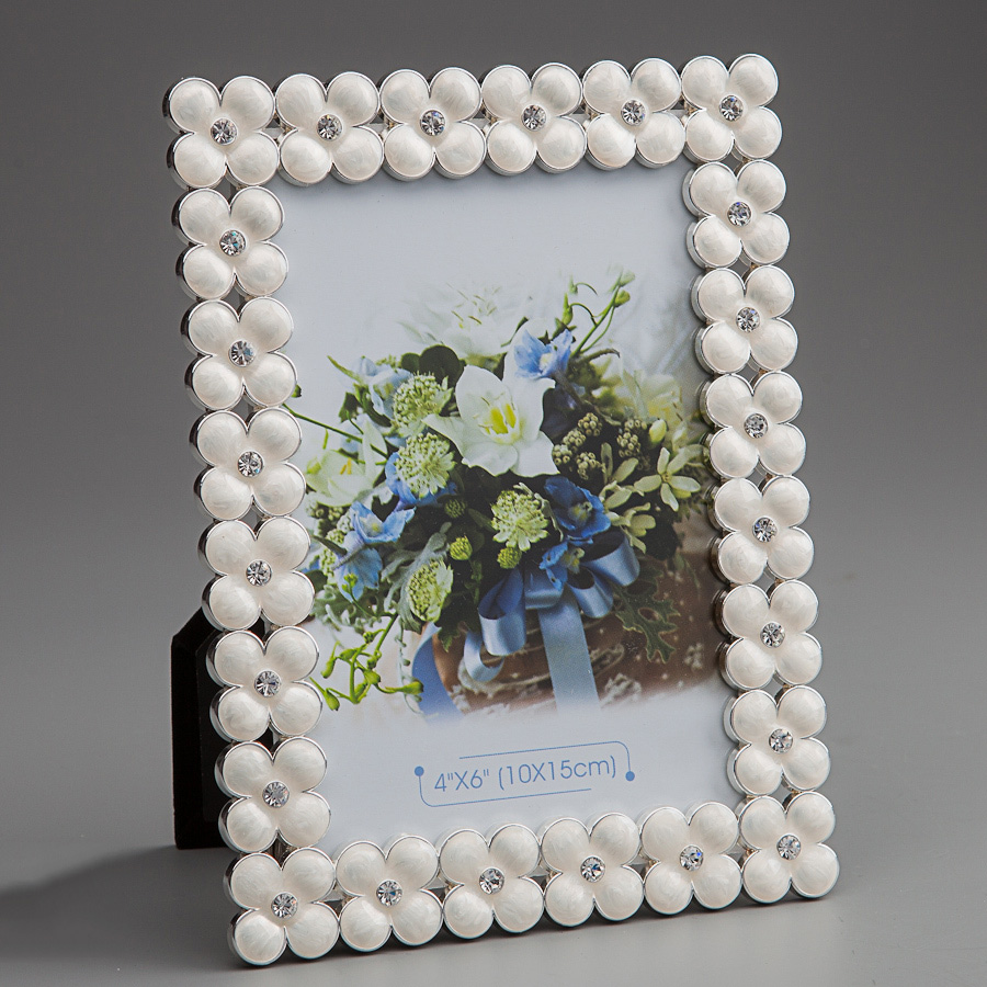 

Фоторамка «Цветочки White» 12*17 см Angel Gifts 16157-BR-1396