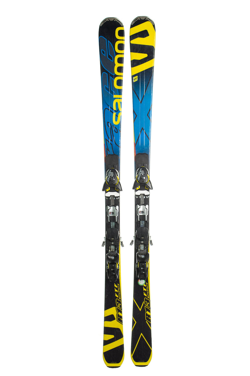 

Лижі гірські Salomon R13 165 Black-Blue Б/У
